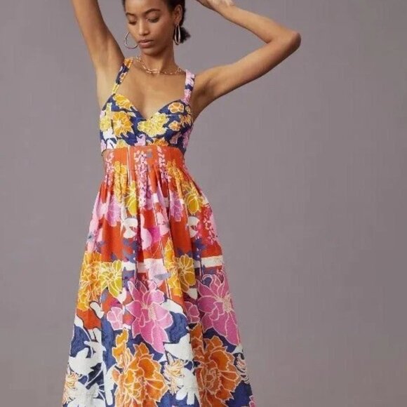 Anthropologie Maeve Floral Skirt and Bra Top - (TWO PIECES) - Picture 14 of 14